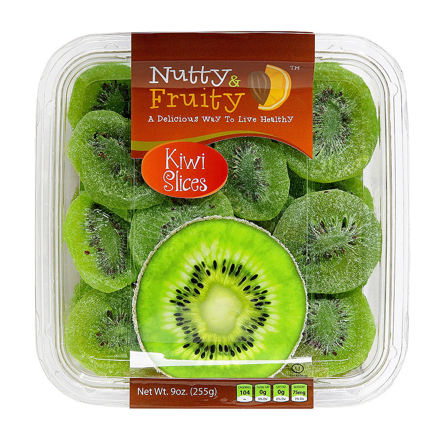 Dried Green Kiwi slices - 100% organic kiwi fruit - healthy natural fruit