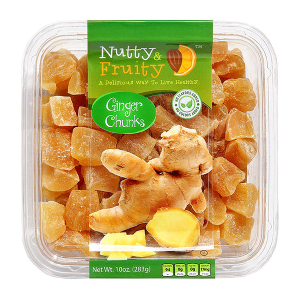 Dried Ginger Chunks - Low Sugar - Soft